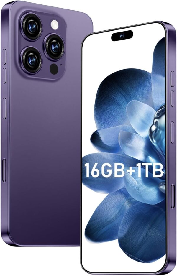 Smartphone Display 68+108MP Zoom Camera (Deep Purple)