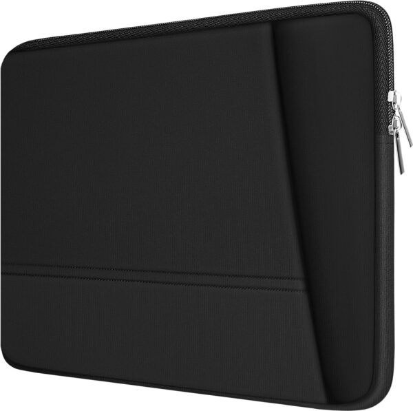 TEDNETGO Laptop Sleeve 15.6 inch, Upgrade Sturdy Portable Monitor Computer Laptop Case, Carrying Sleeve Bag Briefcase Bag 15.6” with Pockets for MacBook PC Mac HP Lenovo Dell Asus Xbox Switch, Black