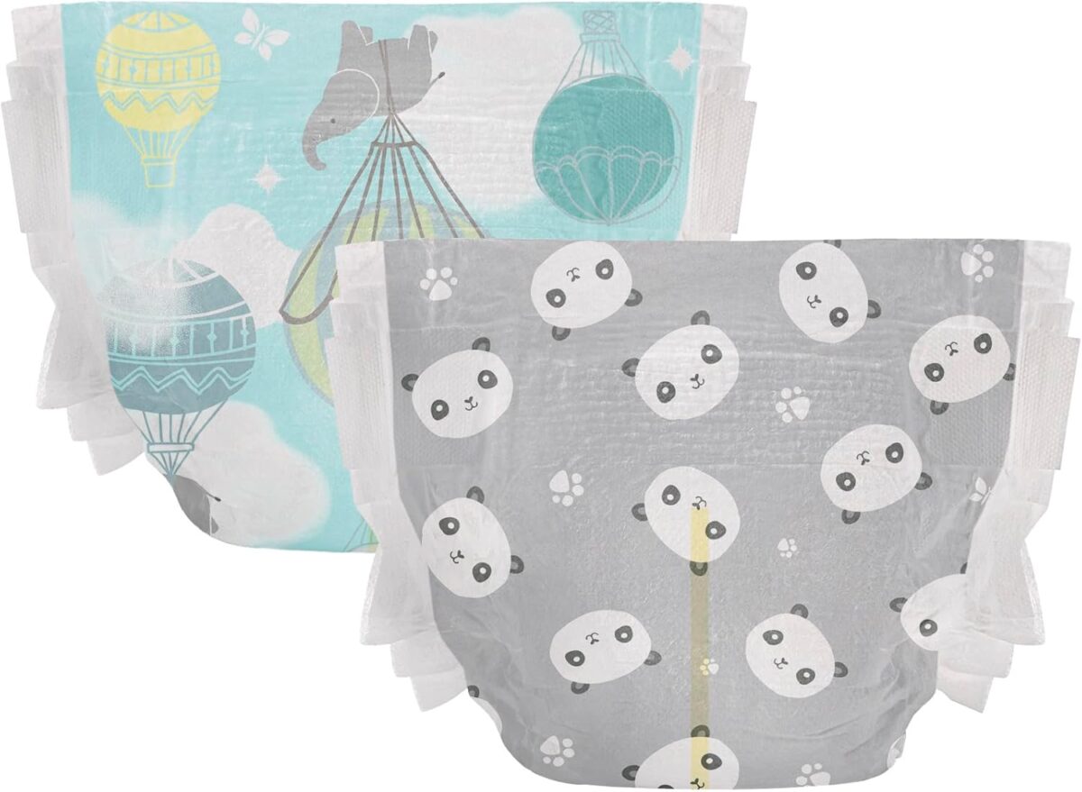 The Honest Company Clean Conscious Diapers for Sensitive Skin Hypoallergenic Fragrance Free Gender Neutral Prints Club Box Size Newborn 72 Count Prints May Temporarily Vary The Honest Company Clean Conscious Diapers for Sensitive Skin | Hypoallergenic, Fragrance Free | Gender Neutral Prints | Club Box, Size Newborn, 72 Count (Prints May Temporarily Vary)