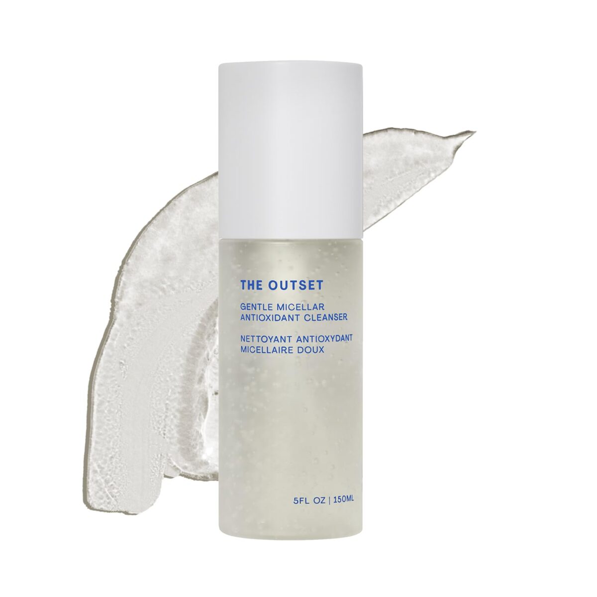 The Outset Gentle Micellar Antioxidant Cleanser – Gel Face Wash + Makeup Remover – Hydrating and Brightening – Fragrance Free for Sensitive Skin – Clean, Vegan, Gluten Free, All Skin Types – 5 fl oz