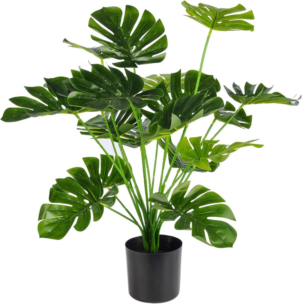 Toopify 28″ Fake Plants Large Artificial Floor Faux Plants Indoor Tall for Home Office Living Room Outdoor Decor