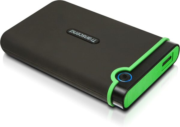 Transcend 2TB USB 3.1 Gen 1 StoreJet 25M3S SJ25M3S Rugged External Hard Drive TS2TSJ25M3S,Grey