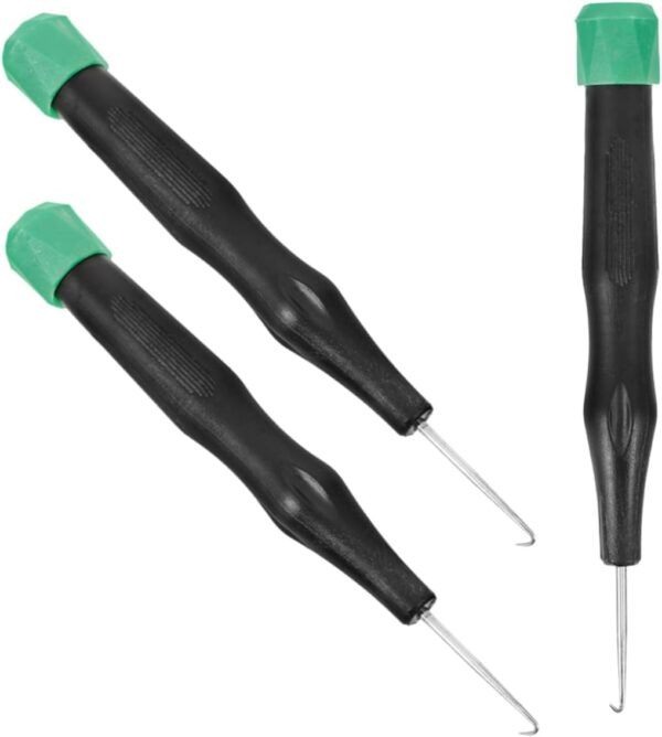 UPKOCH 3pcs Badminton Racket Hook Tool Stringing Machine Fixator for Tennis and Badminton User Friendly Design for Easy Stringing Durable Black Plastic Handle Compatible with Various