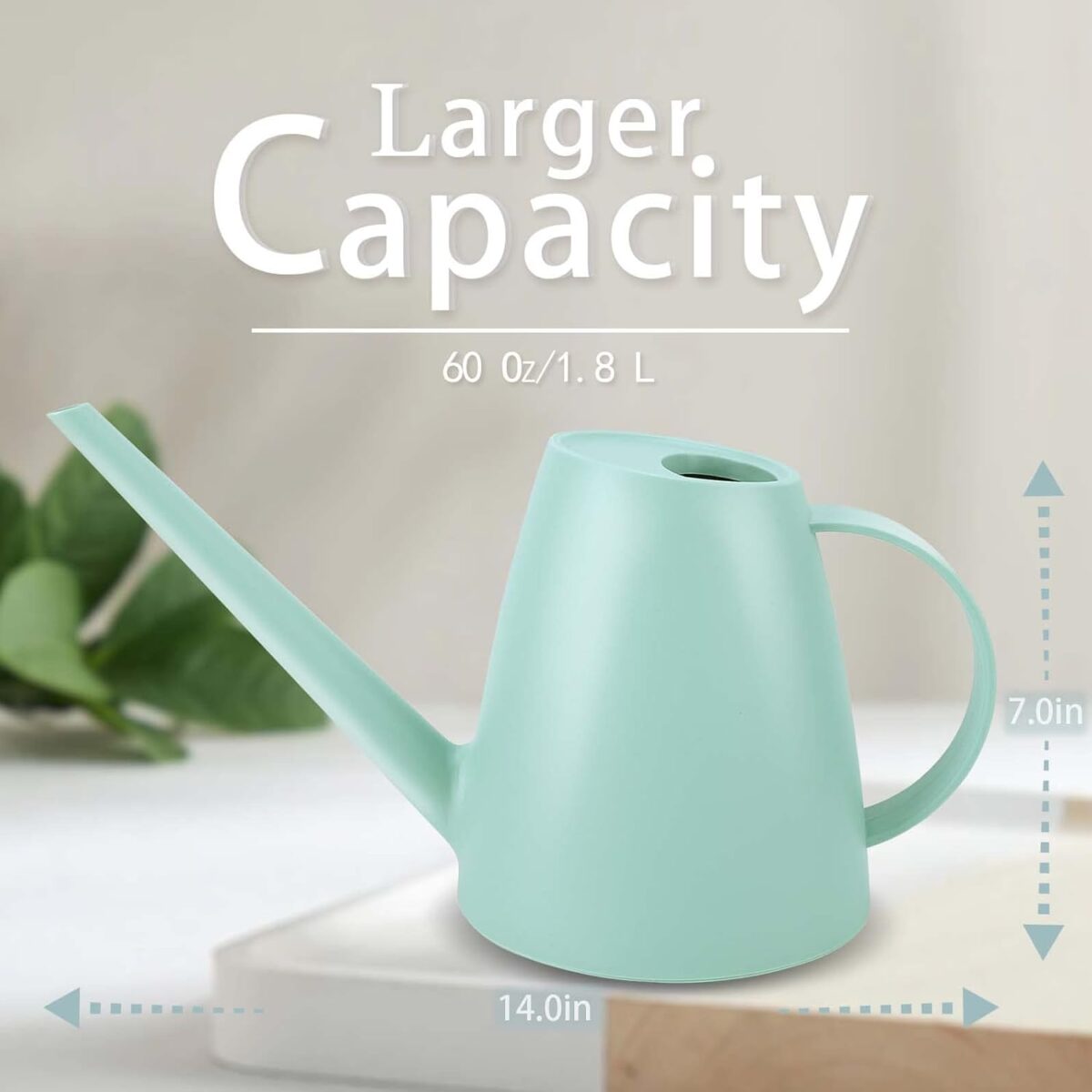 Watering Can for Indoor Plants Small Watering Cans for House Plant Garden Flower Long Spout Water Can for Outdoor Watering Plants 1. 8L 12 Gallon Green Watering Can for Indoor Plants, Small Watering Cans for House Plant Garden Flower, Long Spout Water Can for Outdoor Watering Plants 1. 8L 1/2 Gallon (Green)