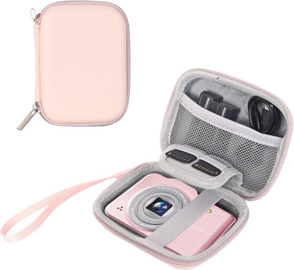 Waterproof Digital Camera Case,Suitable for Kodak Pixpro Fz45/Pixpro Fz55/Canon Powershot Elph 360 Case/G7x/Selphy/Ixy/Laser Printer/Sony Cybershot Camera Case,Rose Gold camera case