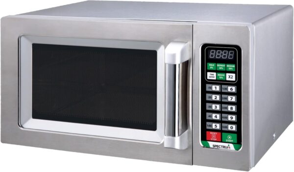 Winco EMW-1000ST Commercial-Grade Microwave Oven, .9 Cubic Feet, Silver