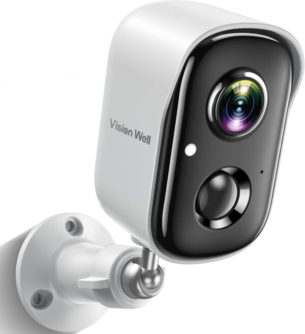 Wireless Cameras for Home/Outdoor Security, Battery Powered 2K HD WiFi Security Outdoor with Spotlight, AI Motion Detection, Siren, Color Night Vision, 2-Way Talk, SD/Cloud Storage