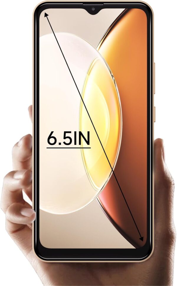 X1 2025 New 4G LTE GSM Unlocked Cell Phone 6.5” HD+ Screen Mobile Phones 2GB RAM Android 10 Smart Phone 16MP Smartphone Dual SIM (for T-Mobile Metro Mint Tello USA Market) Face Unlock (Gold)