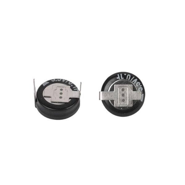 ZYAMY 2pcs 5.5V 1.0F Super Farad Capacitors H-Type Button Capacitor High Energy Low Resistance High Consistency for Consumer Electronics Toys