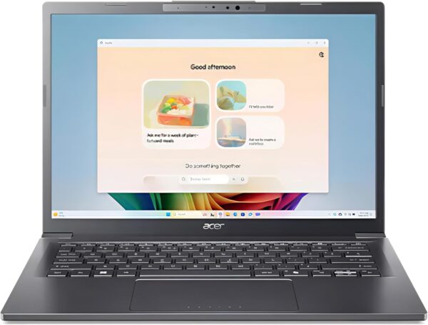 acer Aspire Laptop, 14″ WUXGA Touch IPS Display, Intel Ultra 5-226V, 8 Cores, 16GB LPDDR5X RAM, 512GB PCIE SSD, BK, AI Copilot+PC, Webcam, Windows 11 Home, TWE Mouse Pad