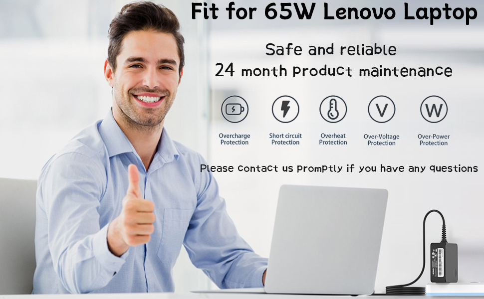 compatible with 65w lenovo flex 5 laptop charger