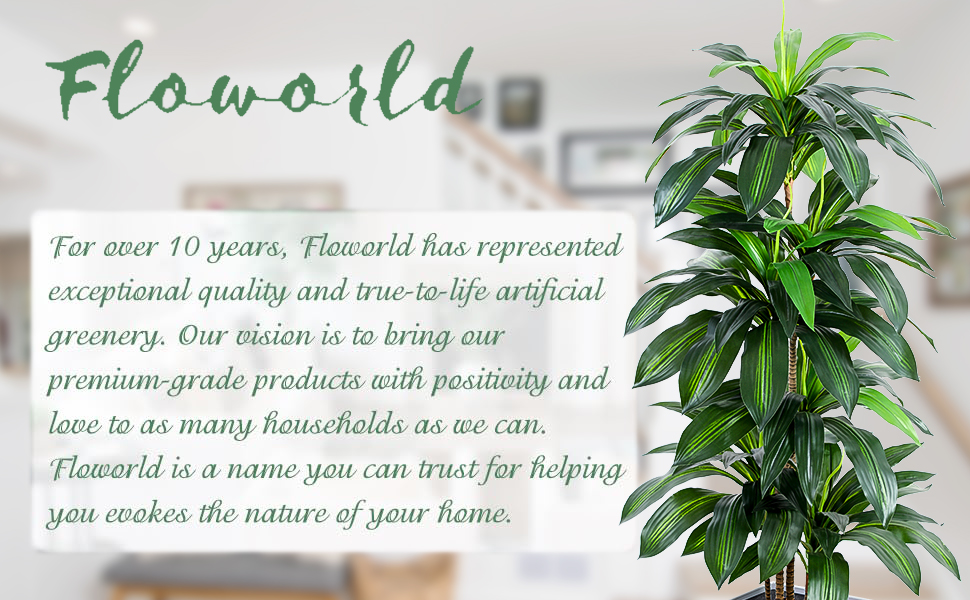 floworld dracaena plant floworld artificial tree in white planter floworld fake plants in pot