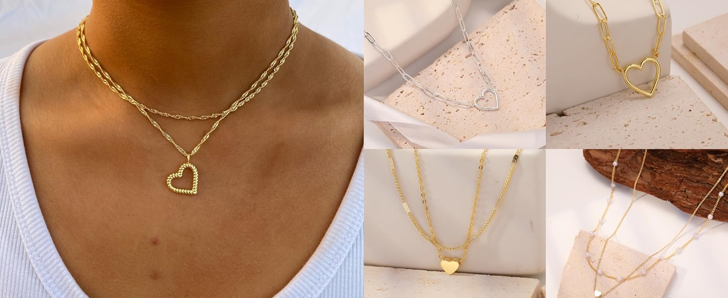 heart necklaces