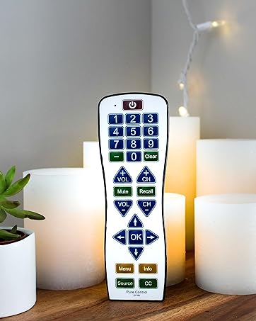 PC101 TV Remote Universal Television Control Big Button Water Resistant Continu.us