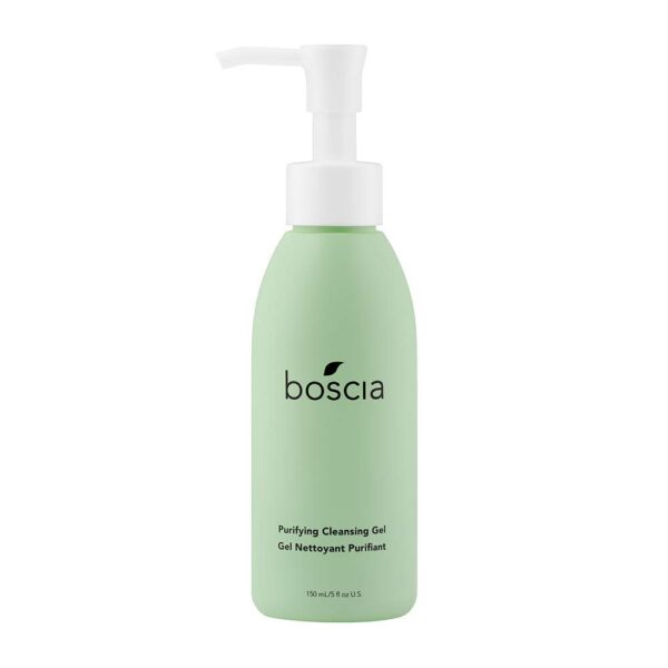 boscia Purifying Cleansing Gel – Vegan, Cruelty-Free, Natural and Clean Skincare | Daily Natural Purifying Deep Cleansing Gel Face Cleanser, 5 fl oz