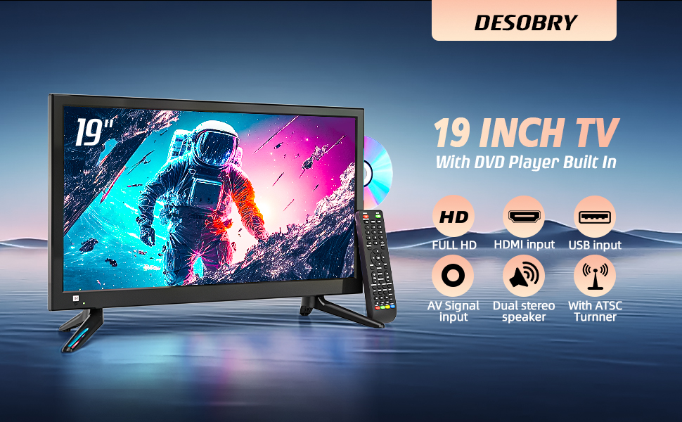 TV WITH DVD PLAYER 