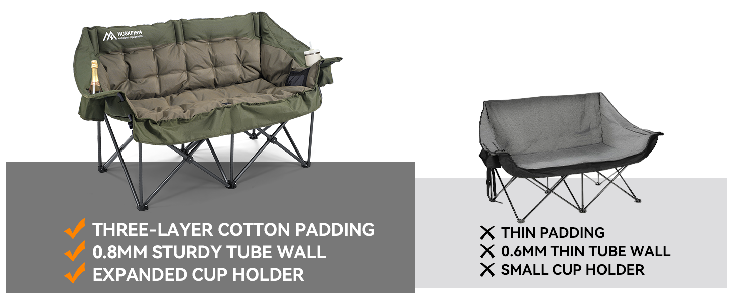 double camping chair 3