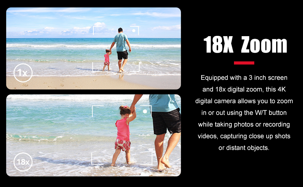Digital Camera4K Digital CameraCompact CameraPortable Digital CameraFlip Screen Digital CameraRetro 