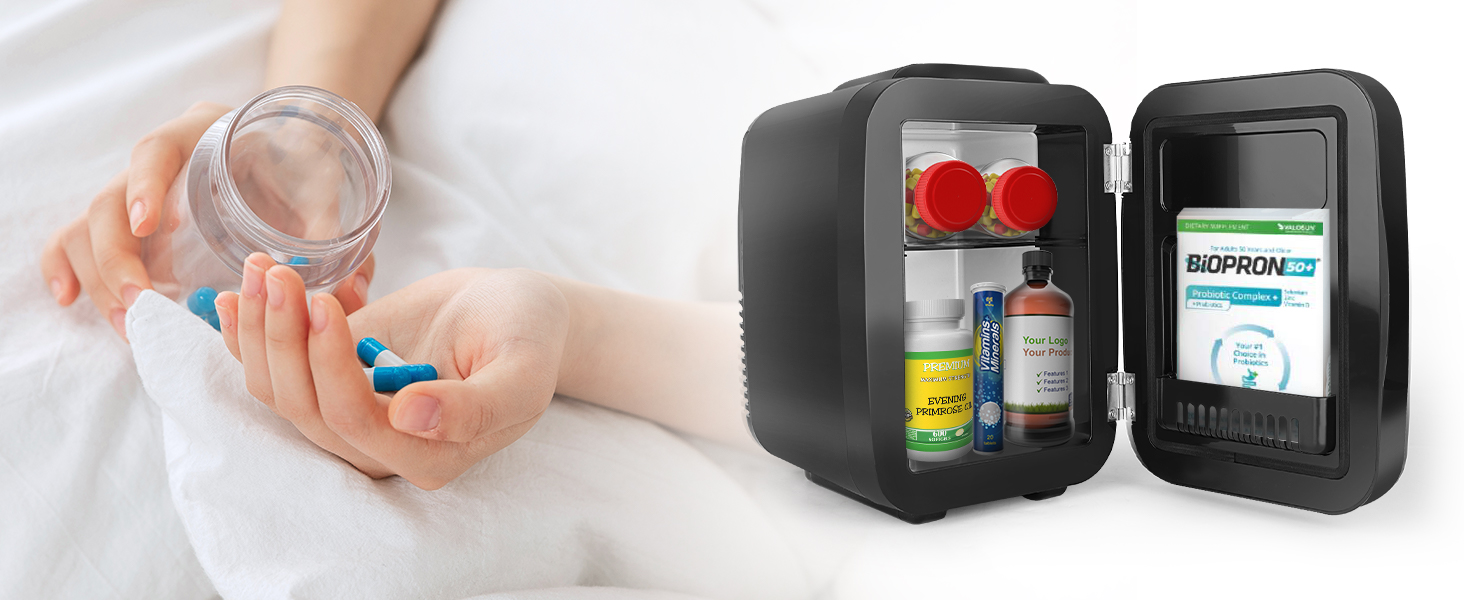 Small Refrigerator Portable Thermoelectric Cooler and Warmer Gaming mini fridge for Bedroom,Office