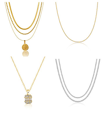 d4e9e608 af25 4e03 986c e39bd8b18cdf. CR0,0,362,453 PT0 SX362 V1 BERISO 14K Gold/Silver Plated Satellite Choker Shining Dots Station Box Chain 3 Blue Beads Sparkle Chain Necklace Open Hearts Open Stars Link Chain Exquisite Jewelry for women