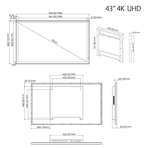 43 inch dimensions
