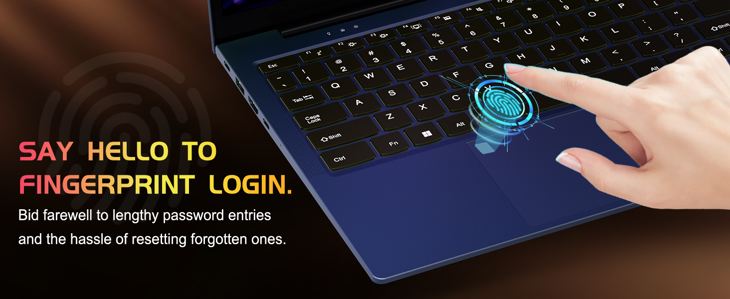 Fingerprint laptop