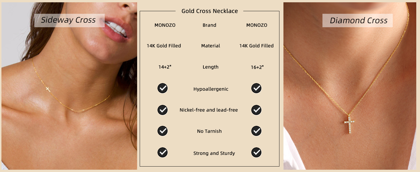 Gold Cross Necklace