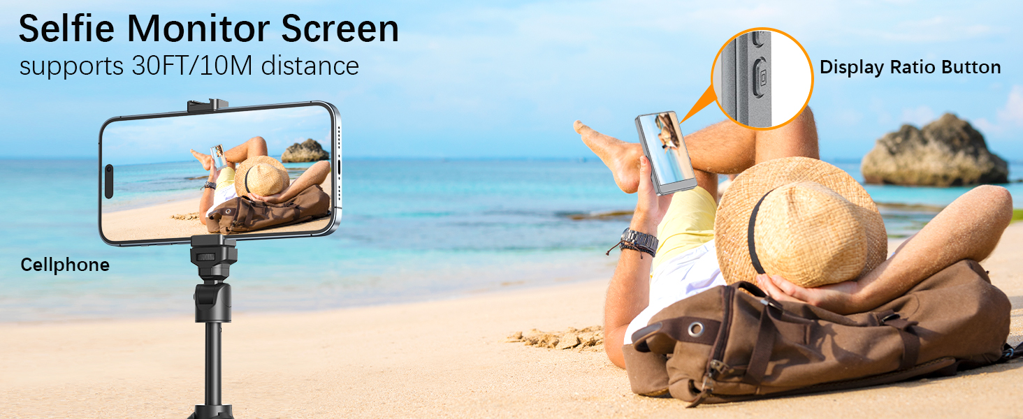 Wireless Selfie Monitor Screen