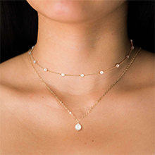 layered pearl necklace