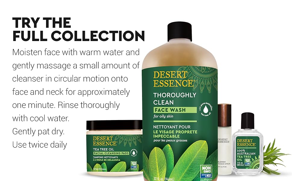 The Desert Essence Tea Tree Oil Collection