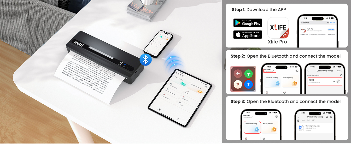 vretti Portable Printer