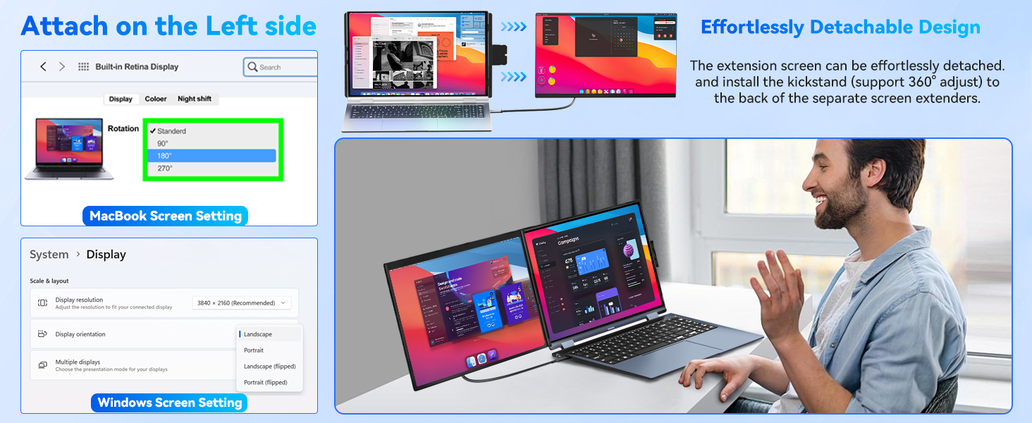 laptop screen extender monitor portable