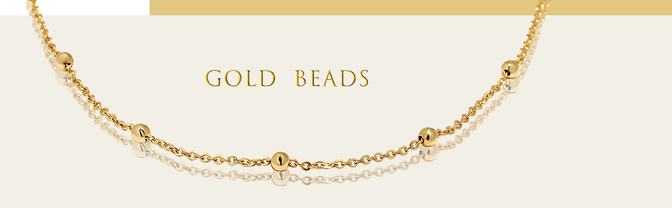 Shiny Gold Bead Chain