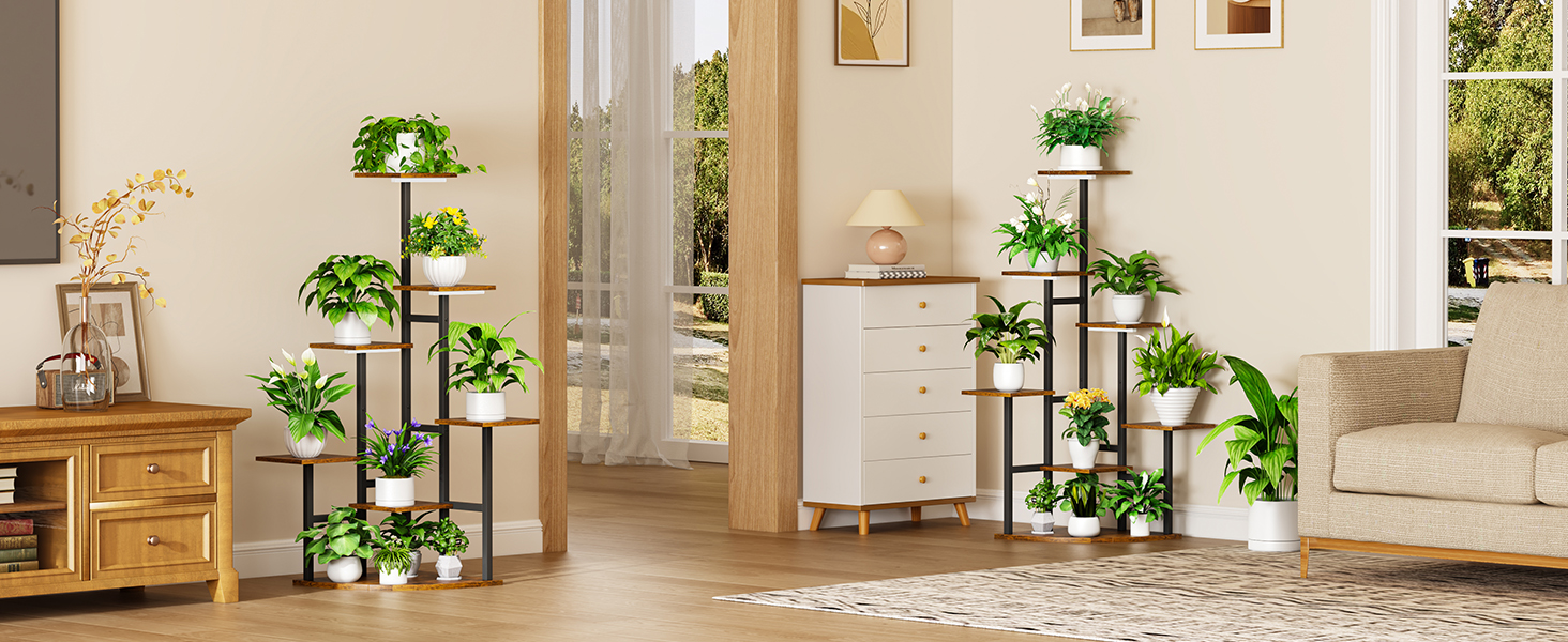 plant stand with grow light