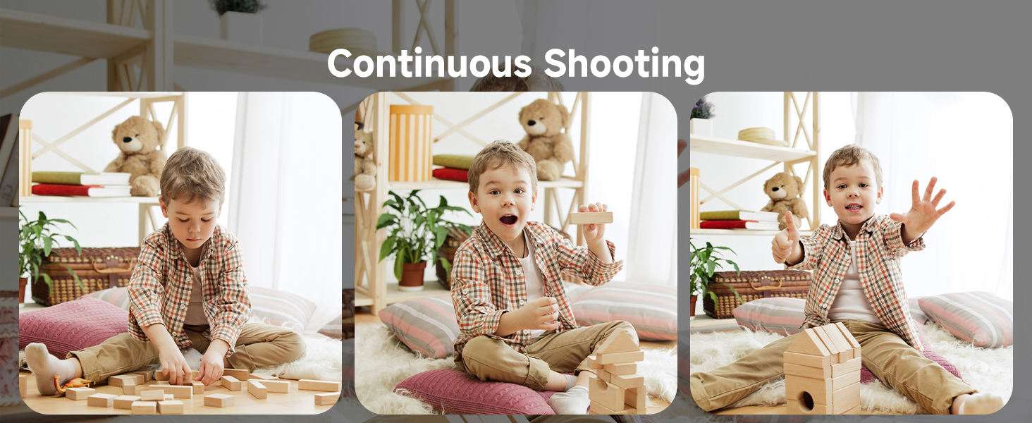 Continuous Shooting，digital fhd 4k camera，point and shoot digital cameras
