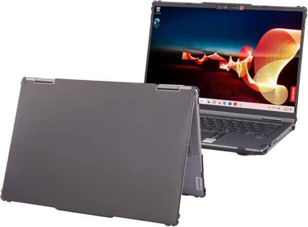 mCover case ONLY Compatible for 2023-2025 14″ Lenovo Yoga 7 14IRL8 | 14IML9 | 14AHP9 Series 2-in-1 Windows Notebook Computers (NOT Fitting Any Other Models)- Black